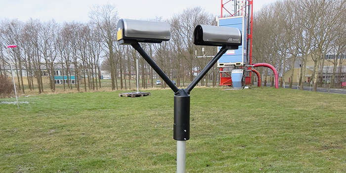 Two disdrometers installed at DTU Risø Campus