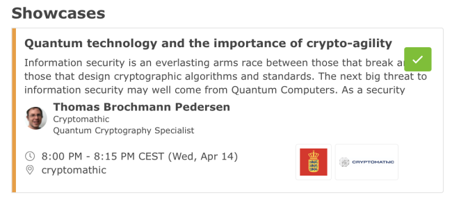 2021-04-13Cryptomathic showcase - Quantum.Tech 2021